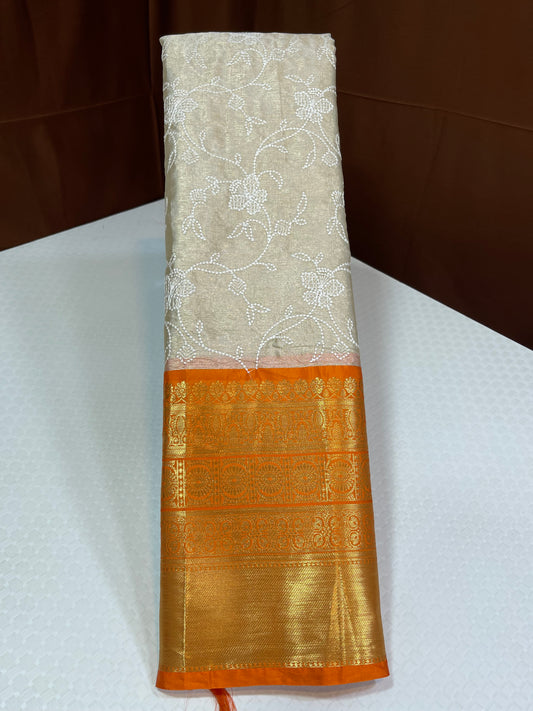 Cross stitch chikankari