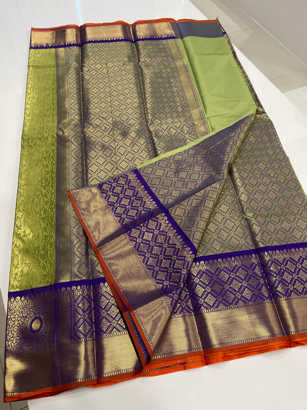 Raw kanchi silk