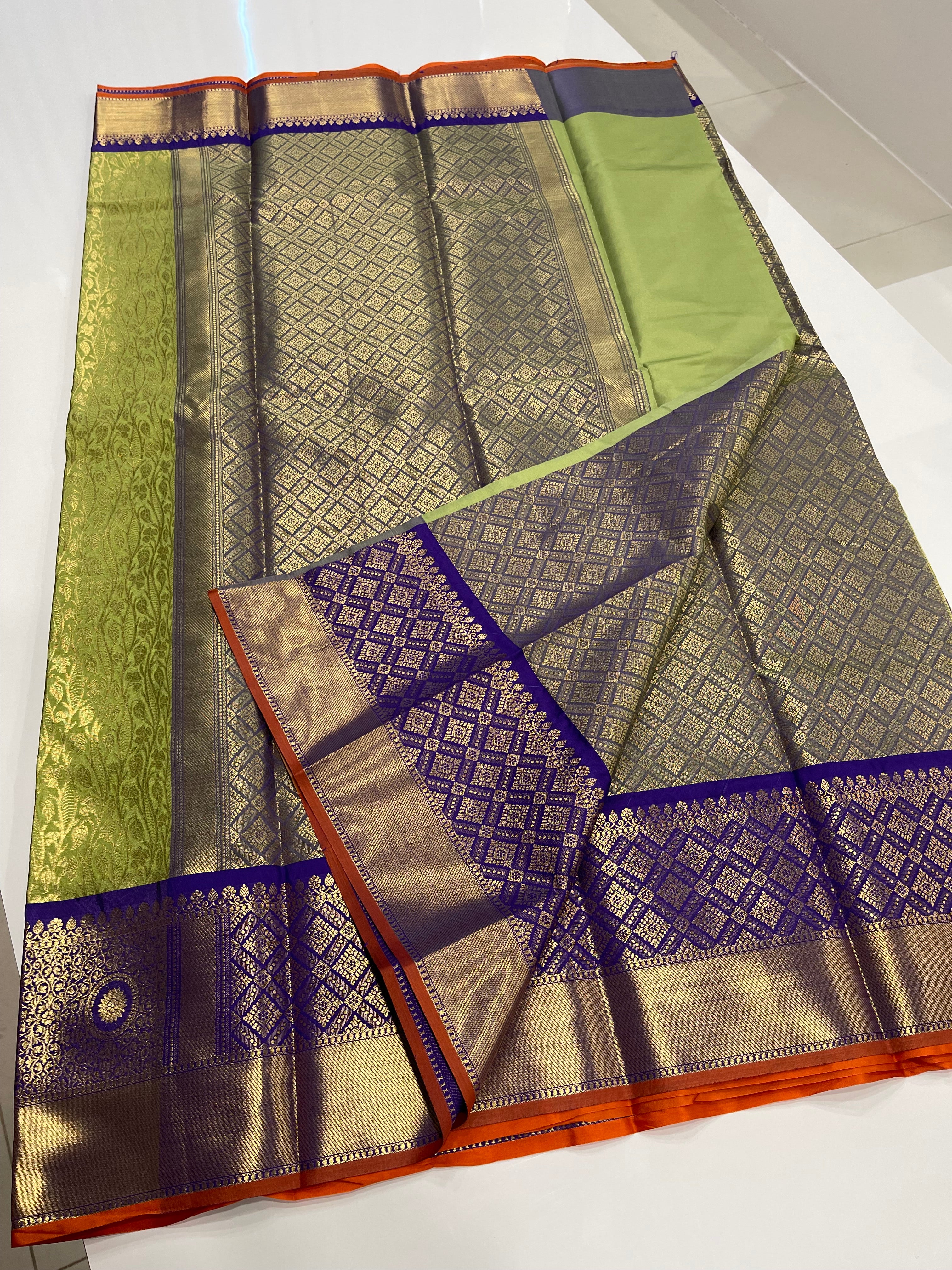 Raw kanchi silk
