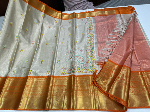 Chikankari hand paint