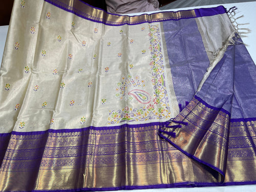 Chikankari hand paint