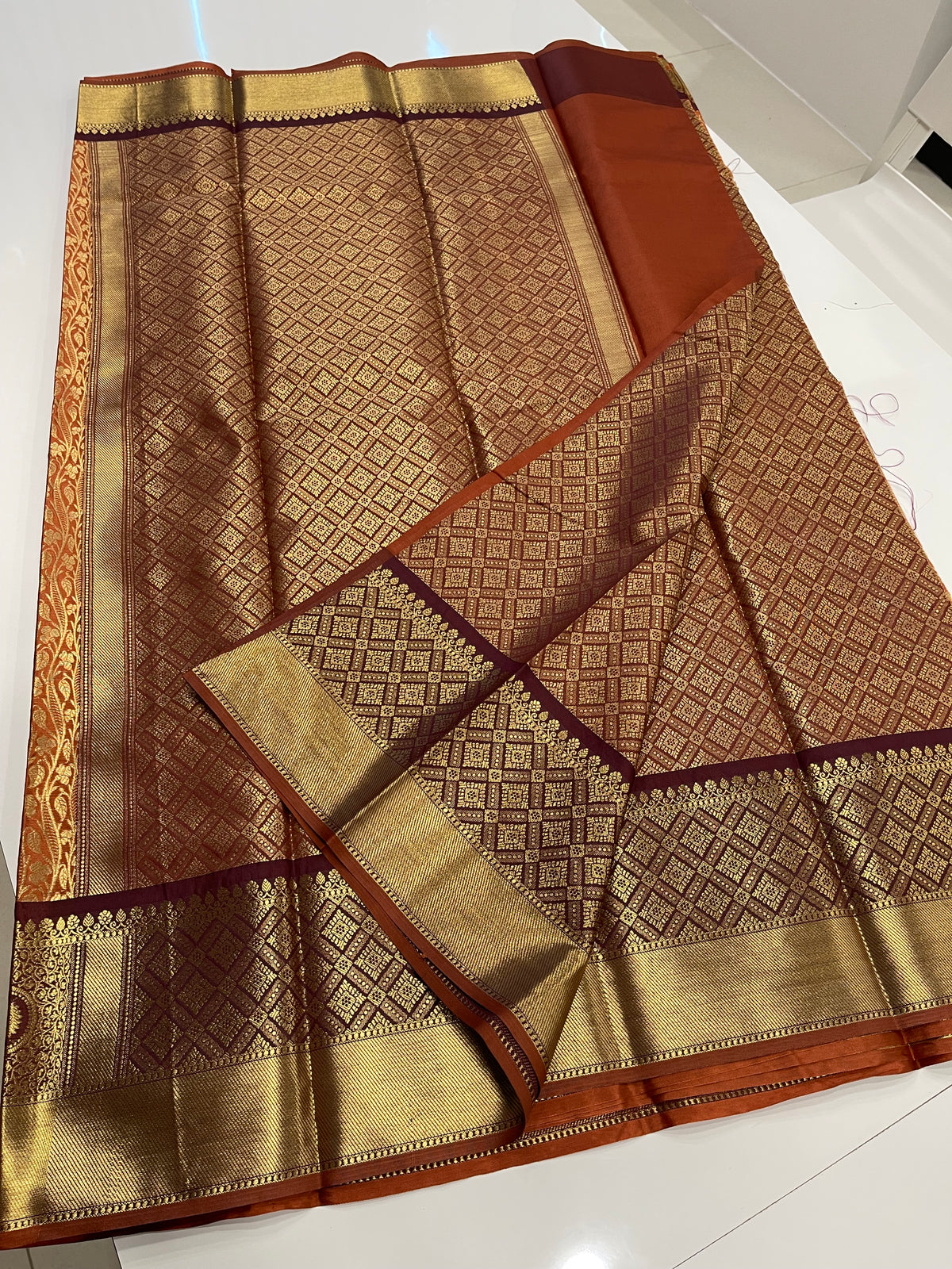 Raw kanchi silk