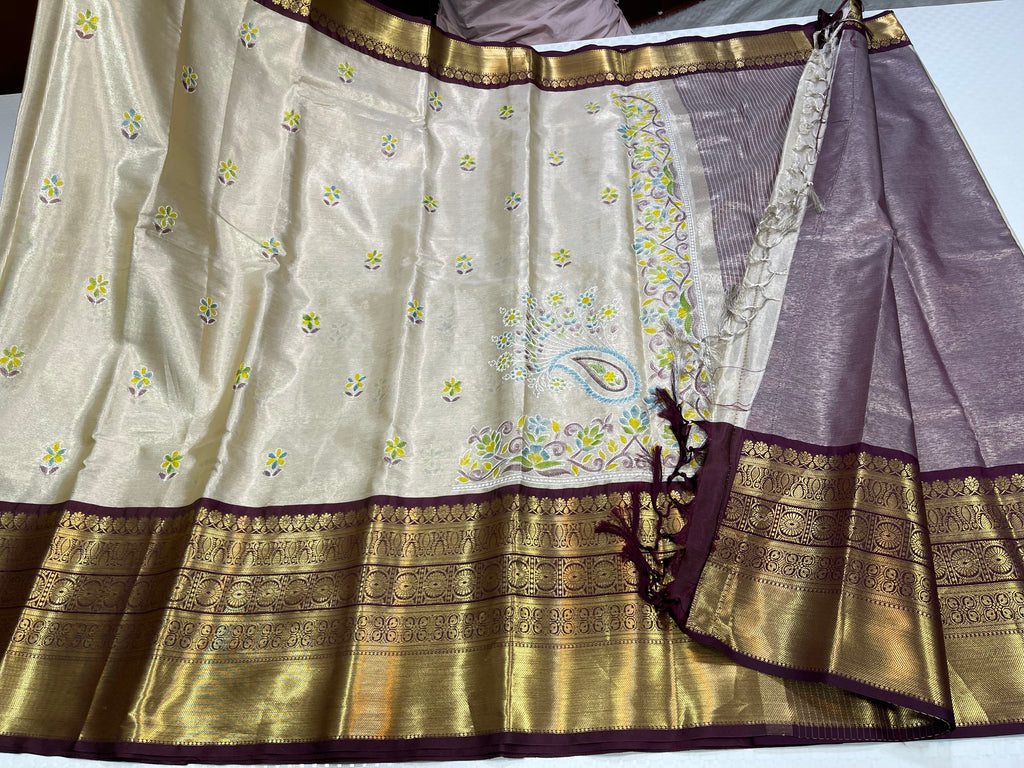 Chikankari hand paint