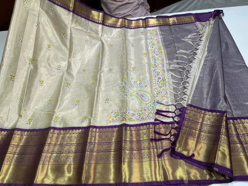 Chikankari hand paint